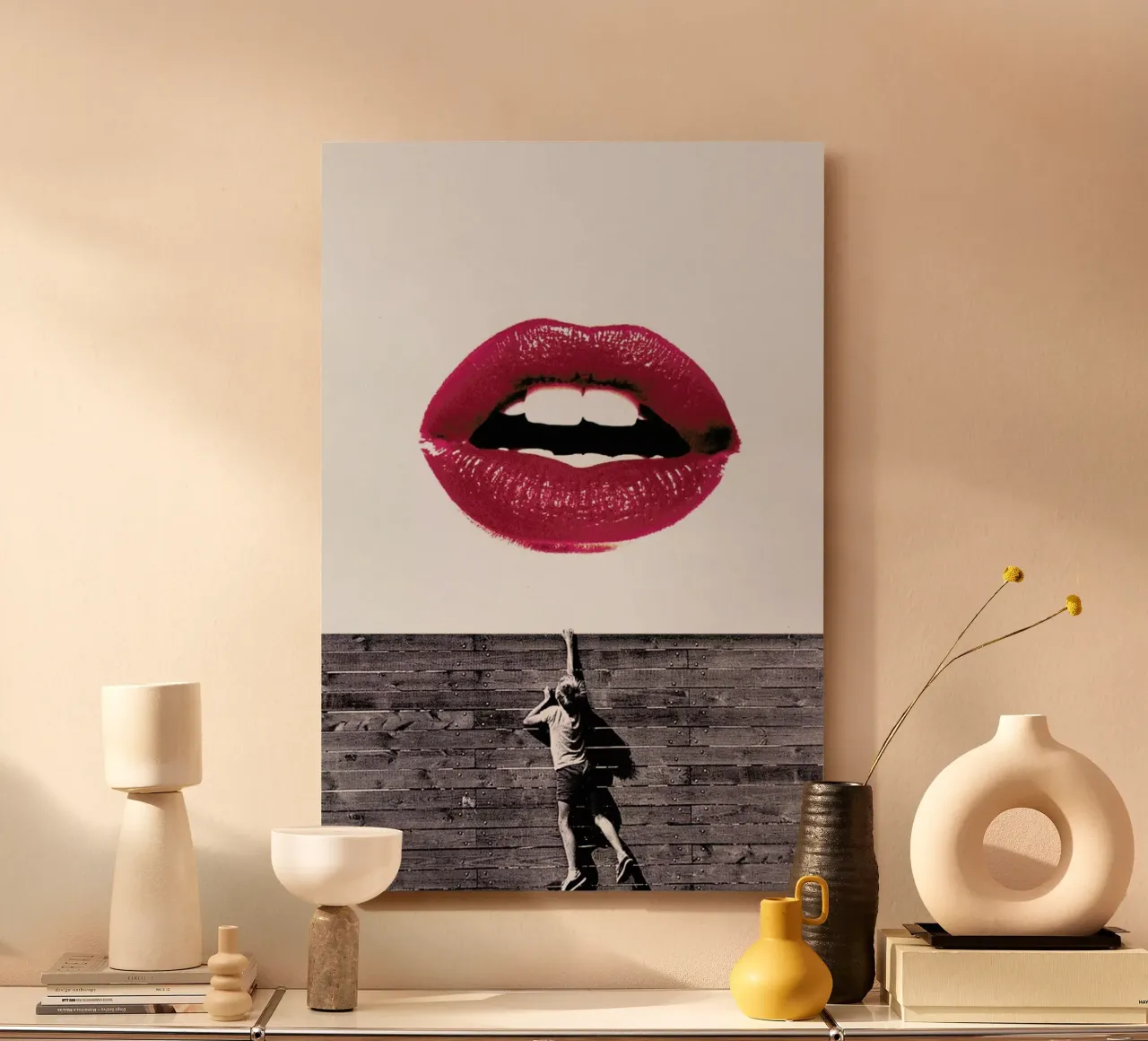 Curious Lips alu-dibond by Paste in Place
