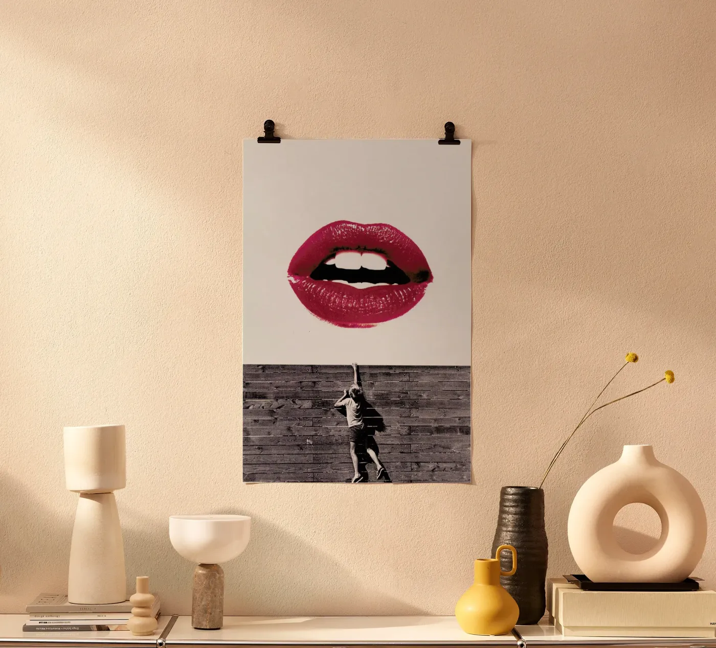 Curious Lips Poster von Paste in Place