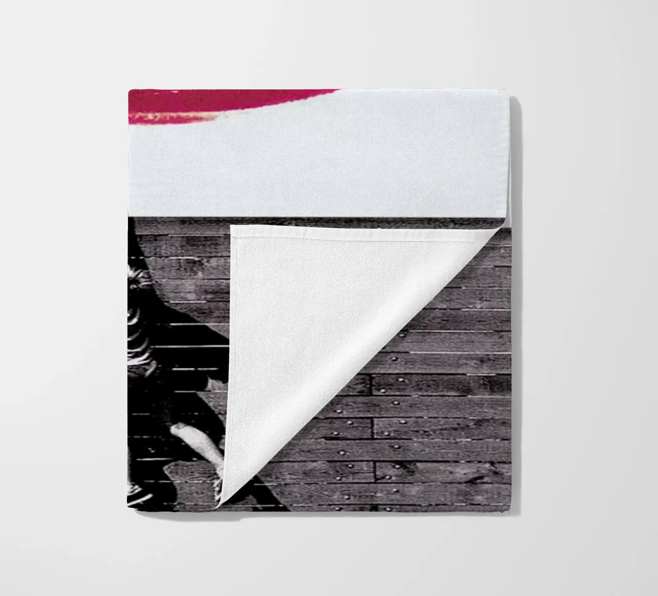 Curious Lips beach towel by Paste in Place