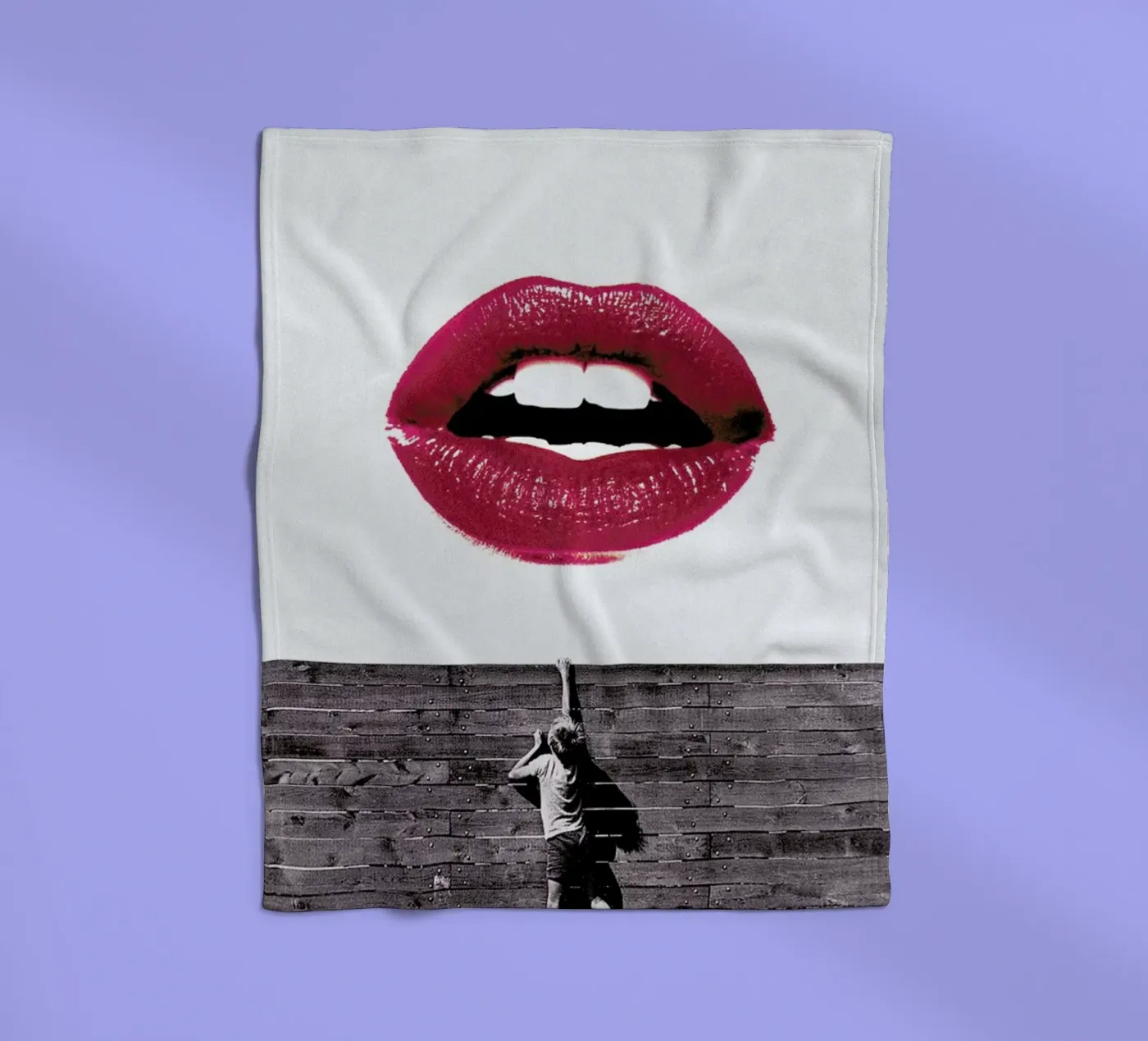 Curious Lips Fleecedecke von Paste in Place