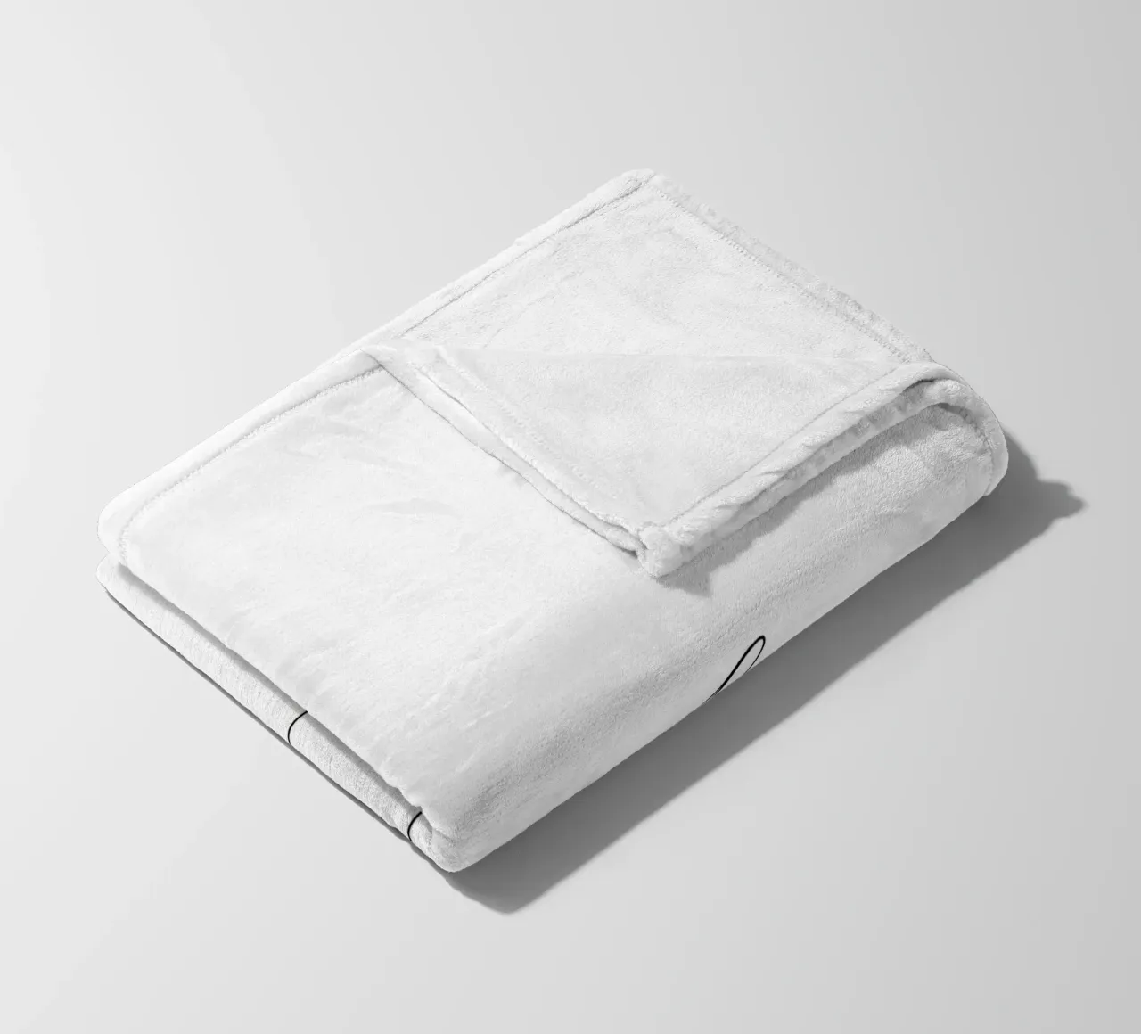 Minimalist Line Drawing of a Cat Flexing | Modern Abstract A fleece blanket by Viv Line Art