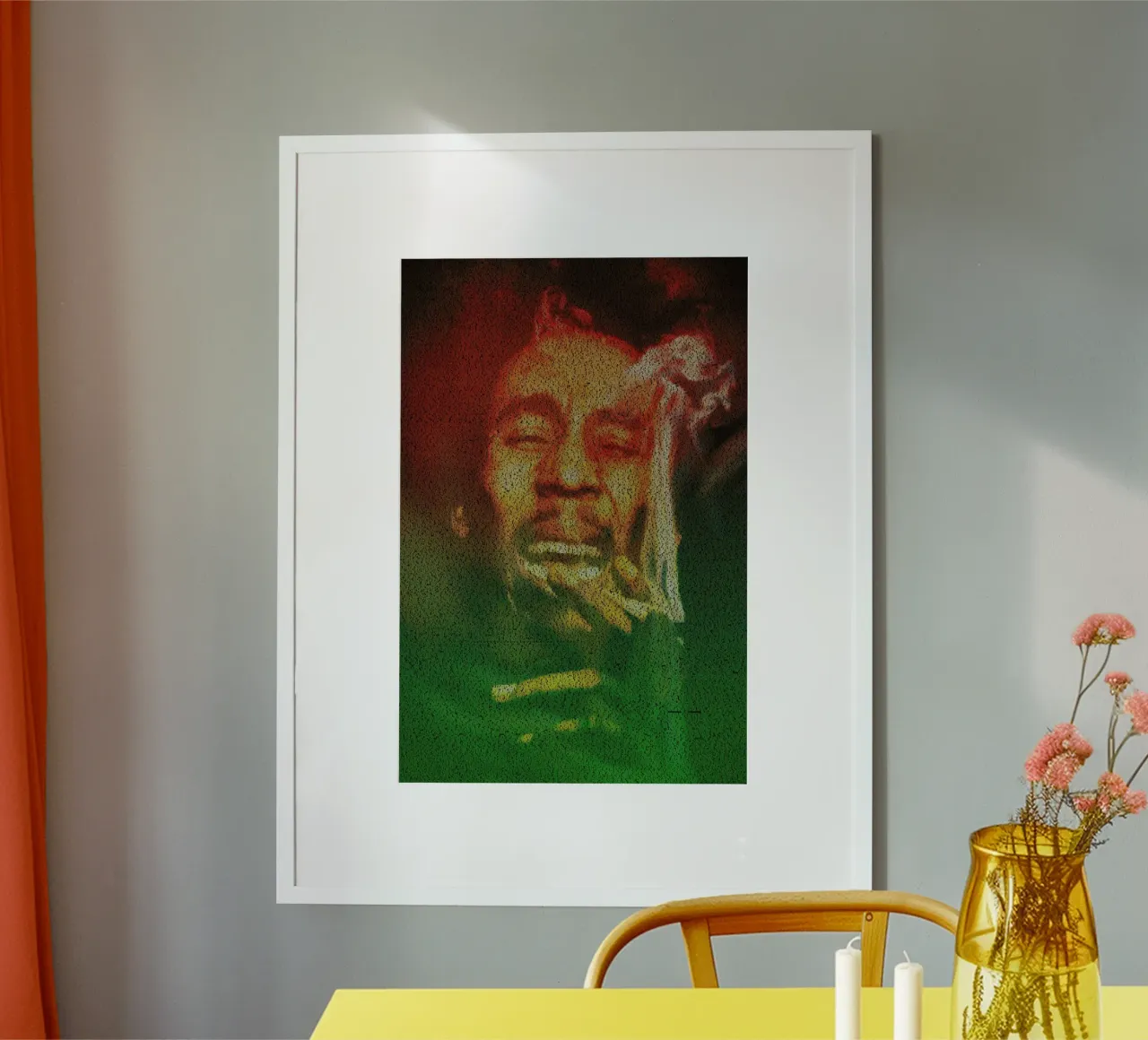 Marley poster con telaio in legno da Robotic Ewe