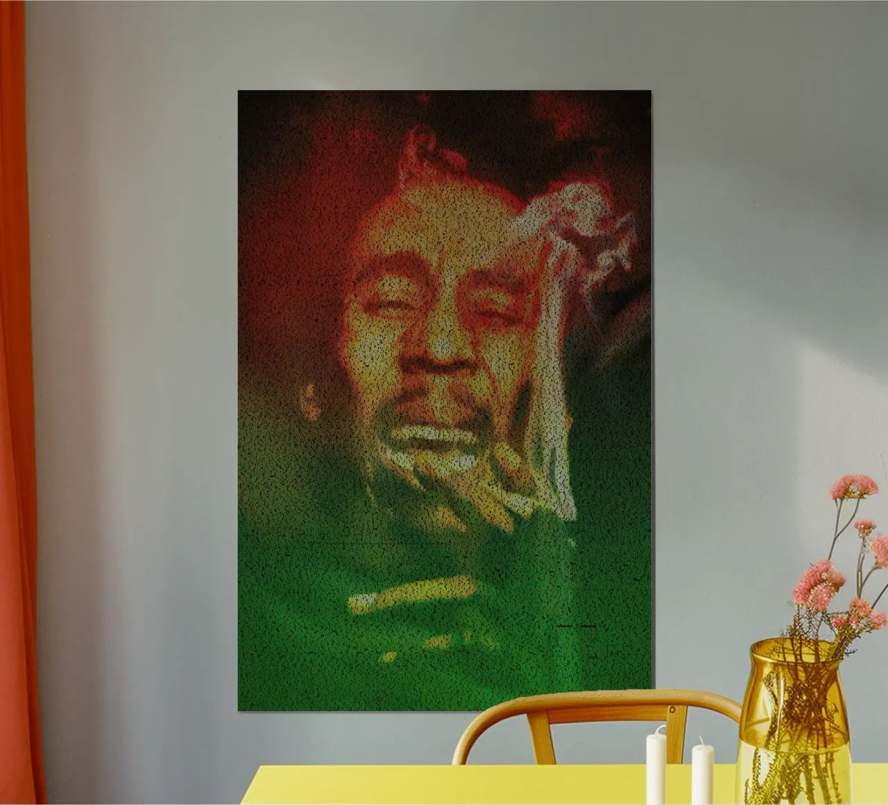 Marley poster con telaio in legno da Robotic Ewe