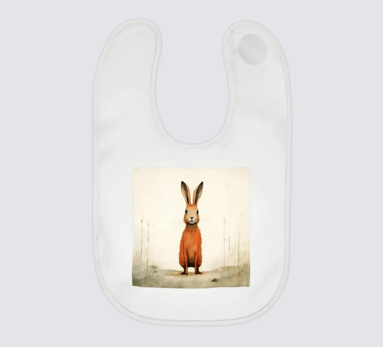 Minimum Hare Babylätzchen von Minimal Animal Art