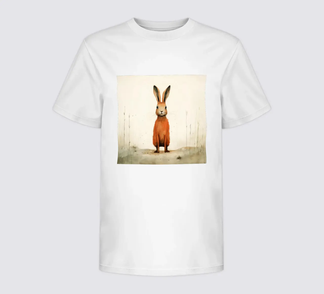 Minimum Hare Kinder T-Shirt von Minimal Animal Art
