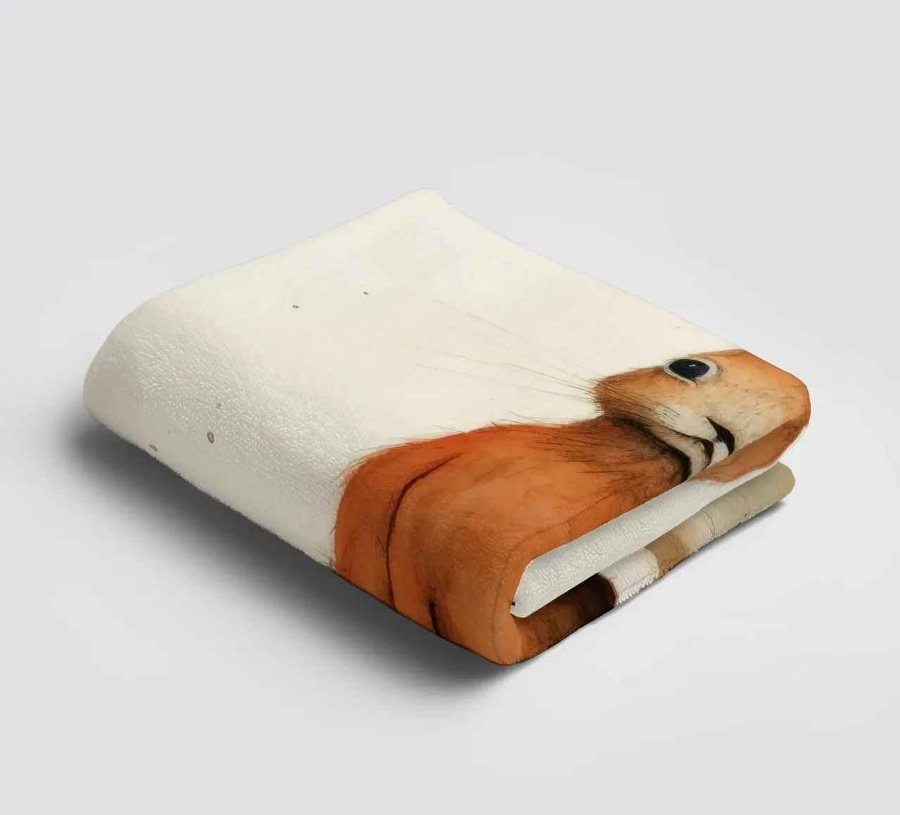 Minimum Hare towel by Minimal Animal Art