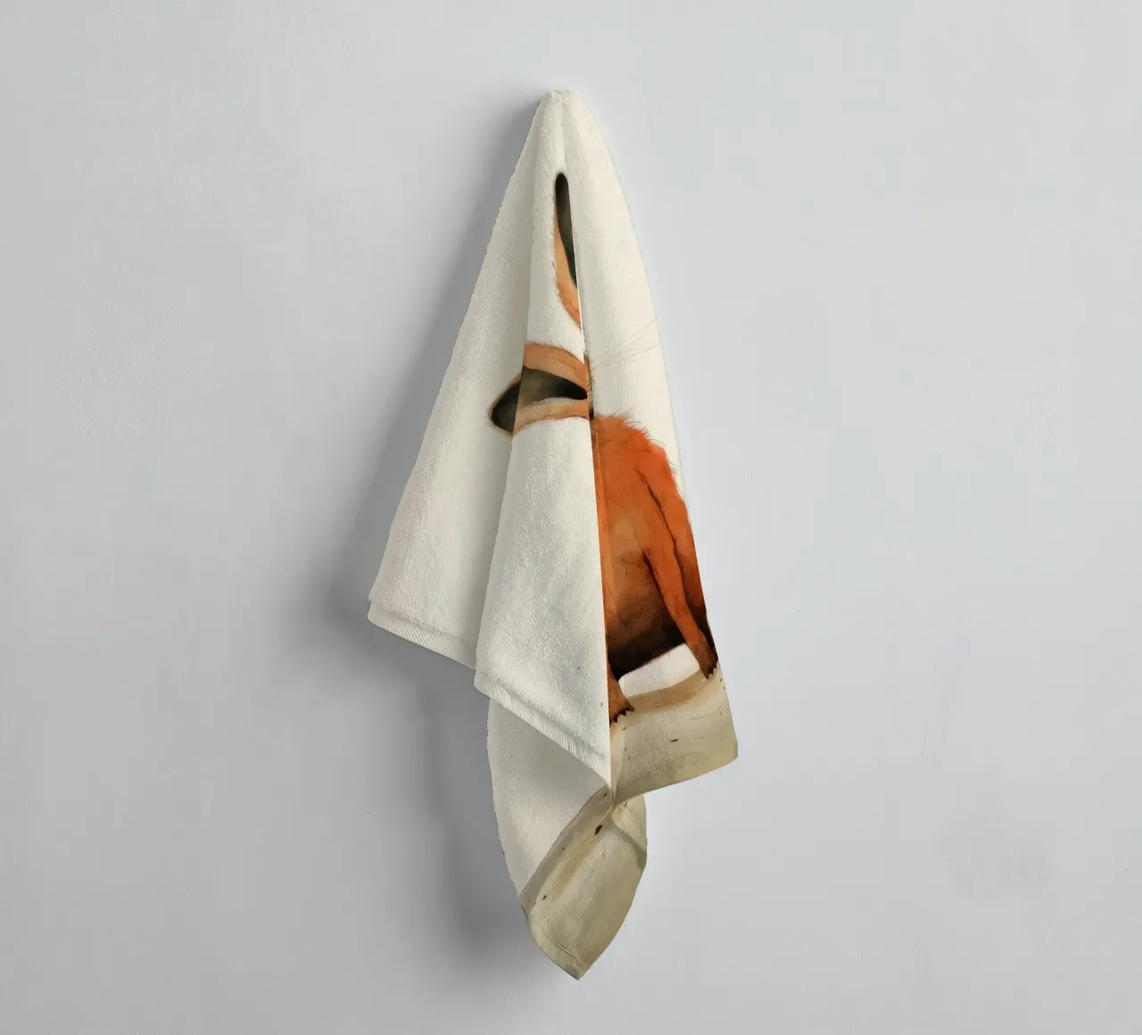 Minimum Hare towel by Minimal Animal Art