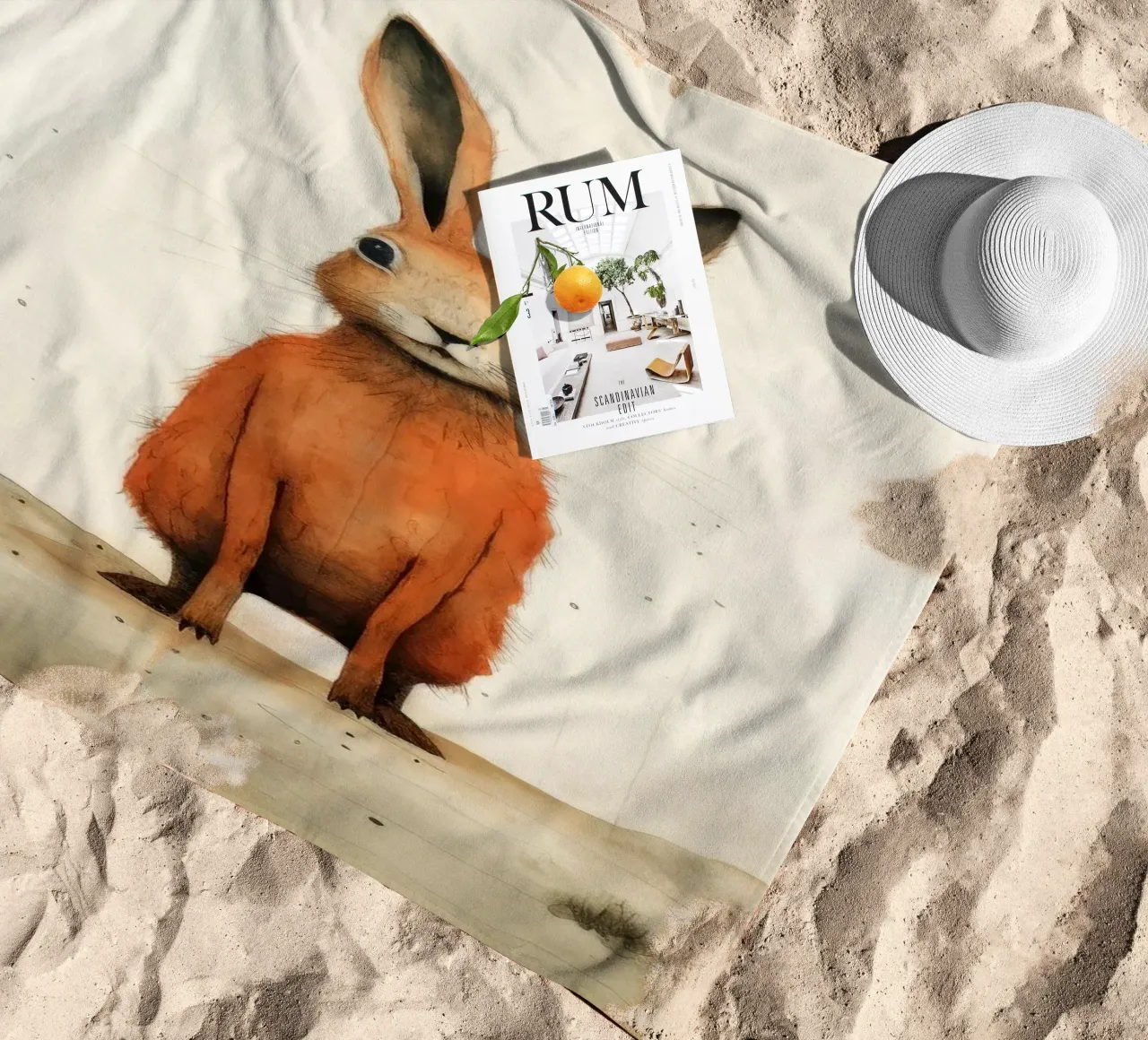 Minimum Hare telo mare da Minimal Animal Art