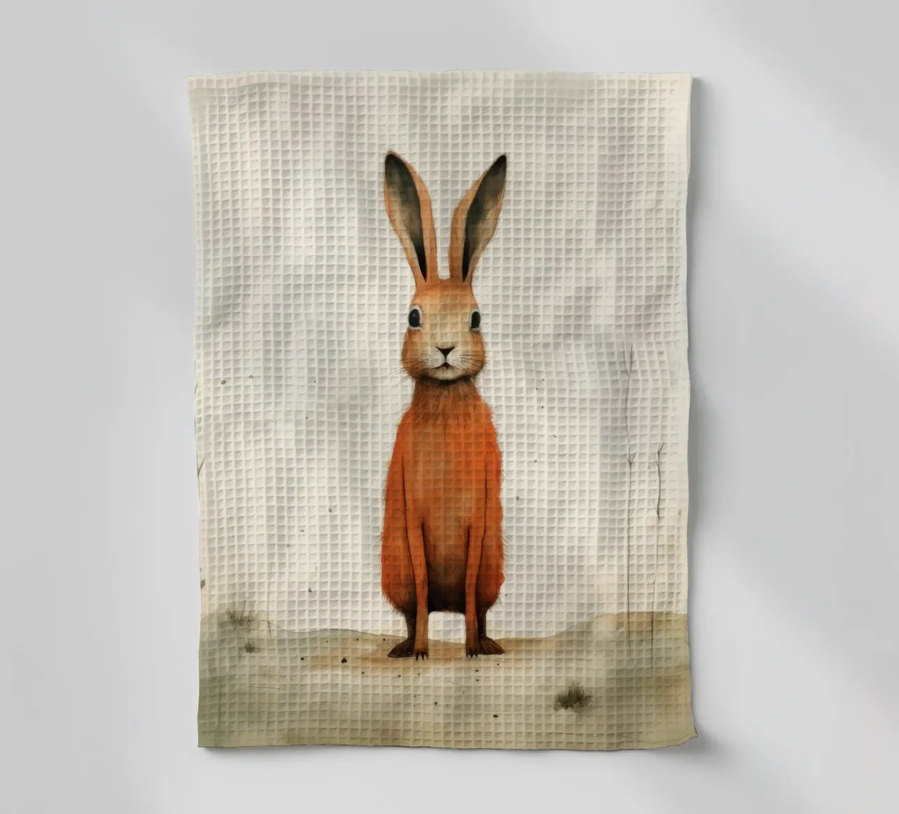 Minimum Hare Geschirrtuch von Minimal Animal Art
