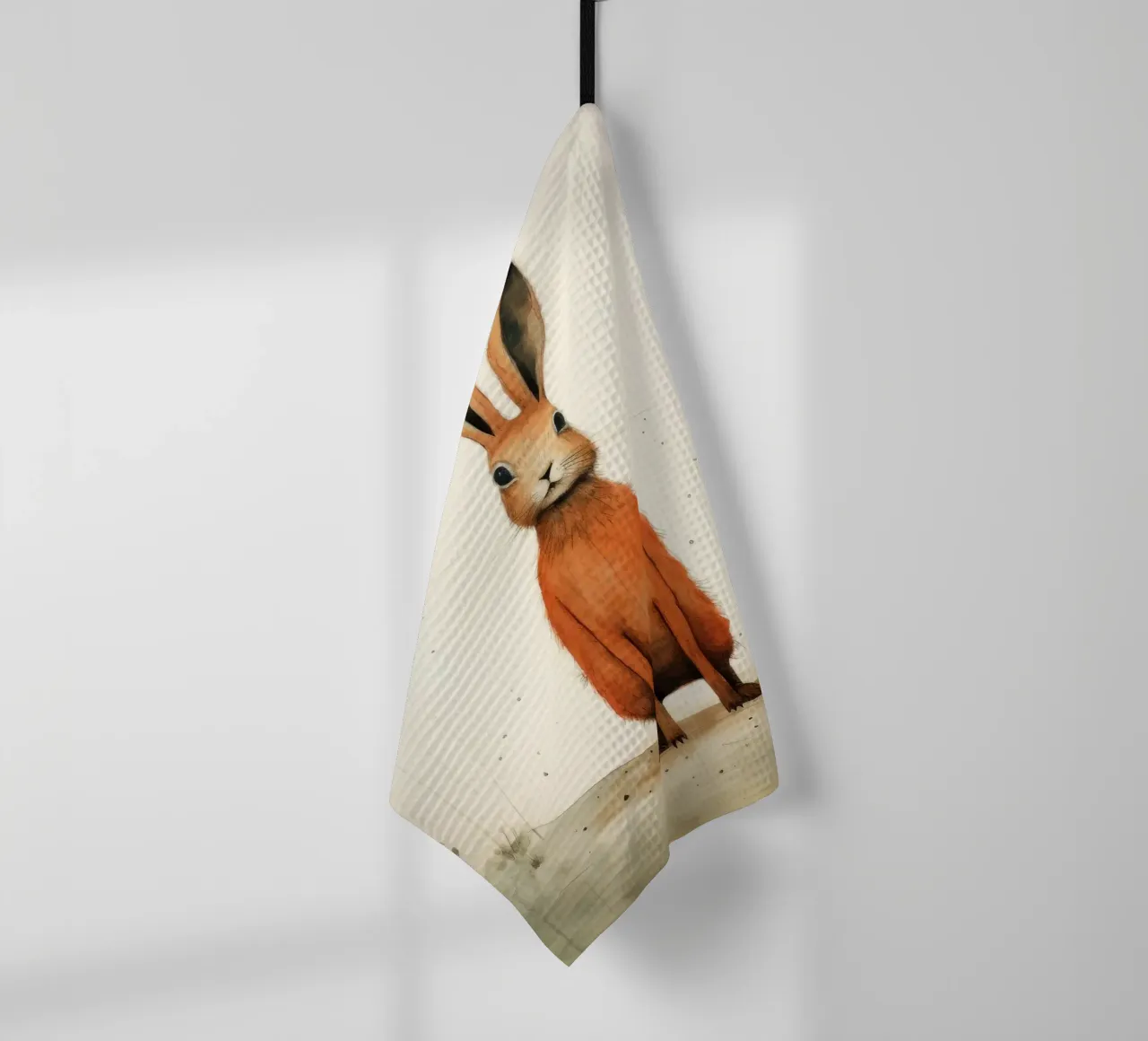 Minimum Hare Geschirrtuch von Minimal Animal Art