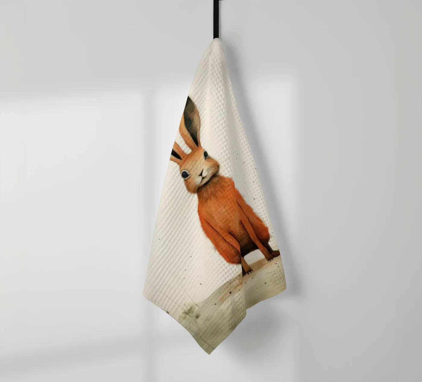 Minimum Hare Geschirrtuch von Minimal Animal Art