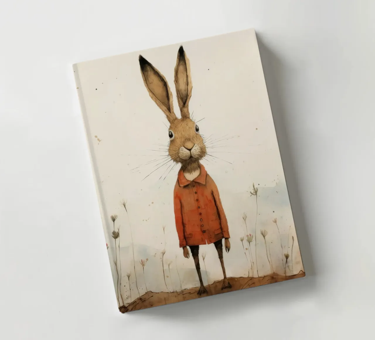 Minimal Hare 3 notebook by Minimal Animal Art