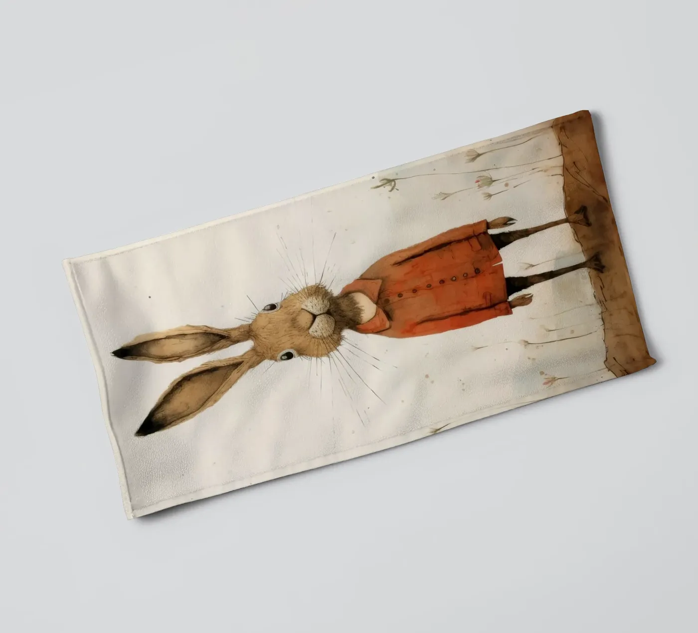 Minimum Hare serviette de bain de Minimal Animal Art