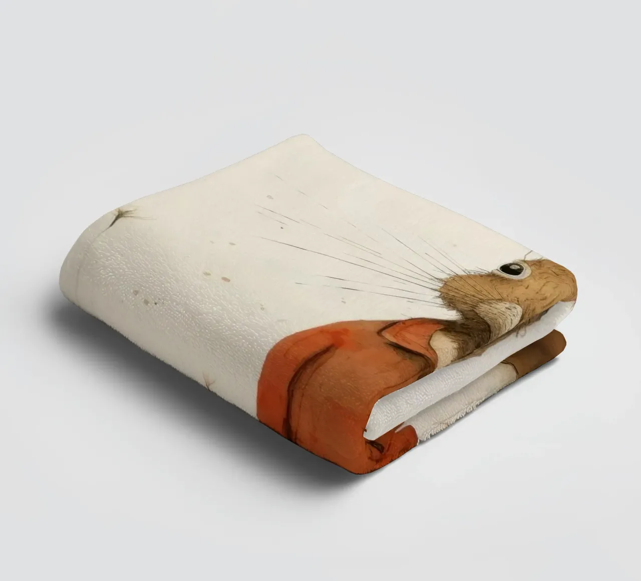 Minimum Hare towel by Minimal Animal Art