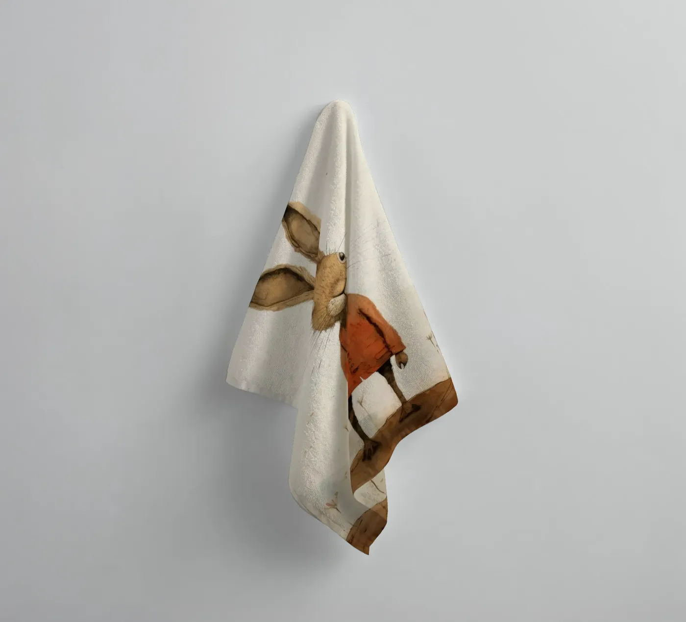 Minimum Hare serviette de bain de Minimal Animal Art