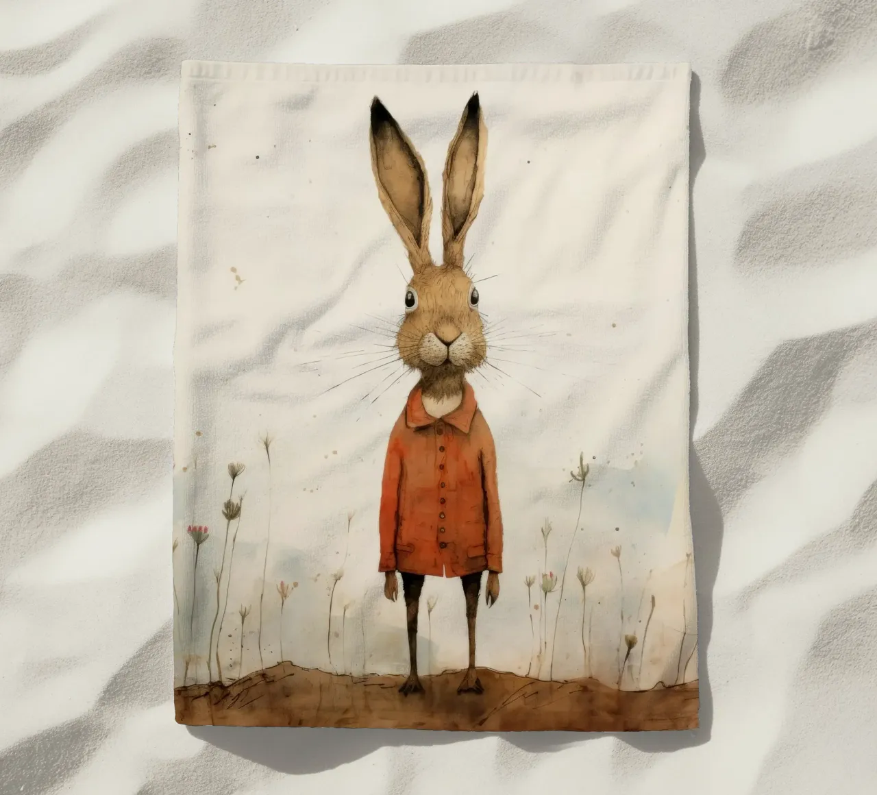 Lepre minima 3 telo mare da Minimal Animal Art
