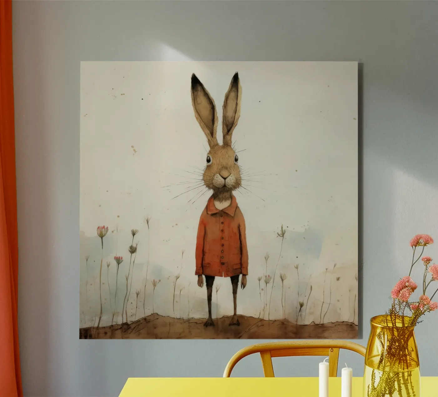 Minimum Hare Forex-Platte von Minimal Animal Art