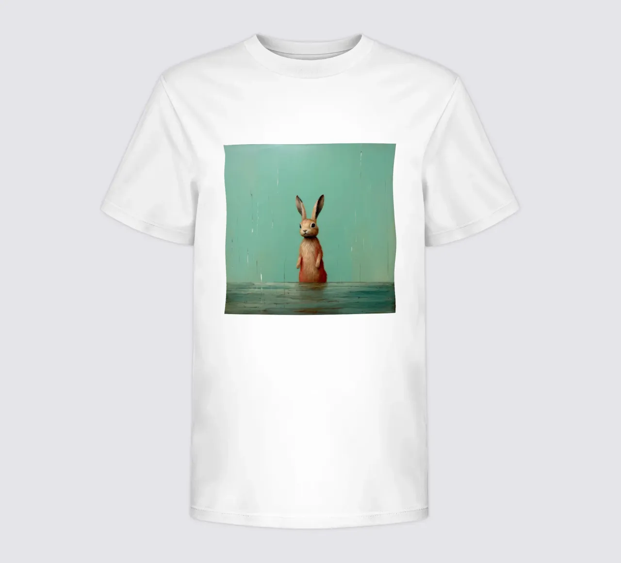 Minimal Hare Kinder T-Shirt von Minimal Animal Art
