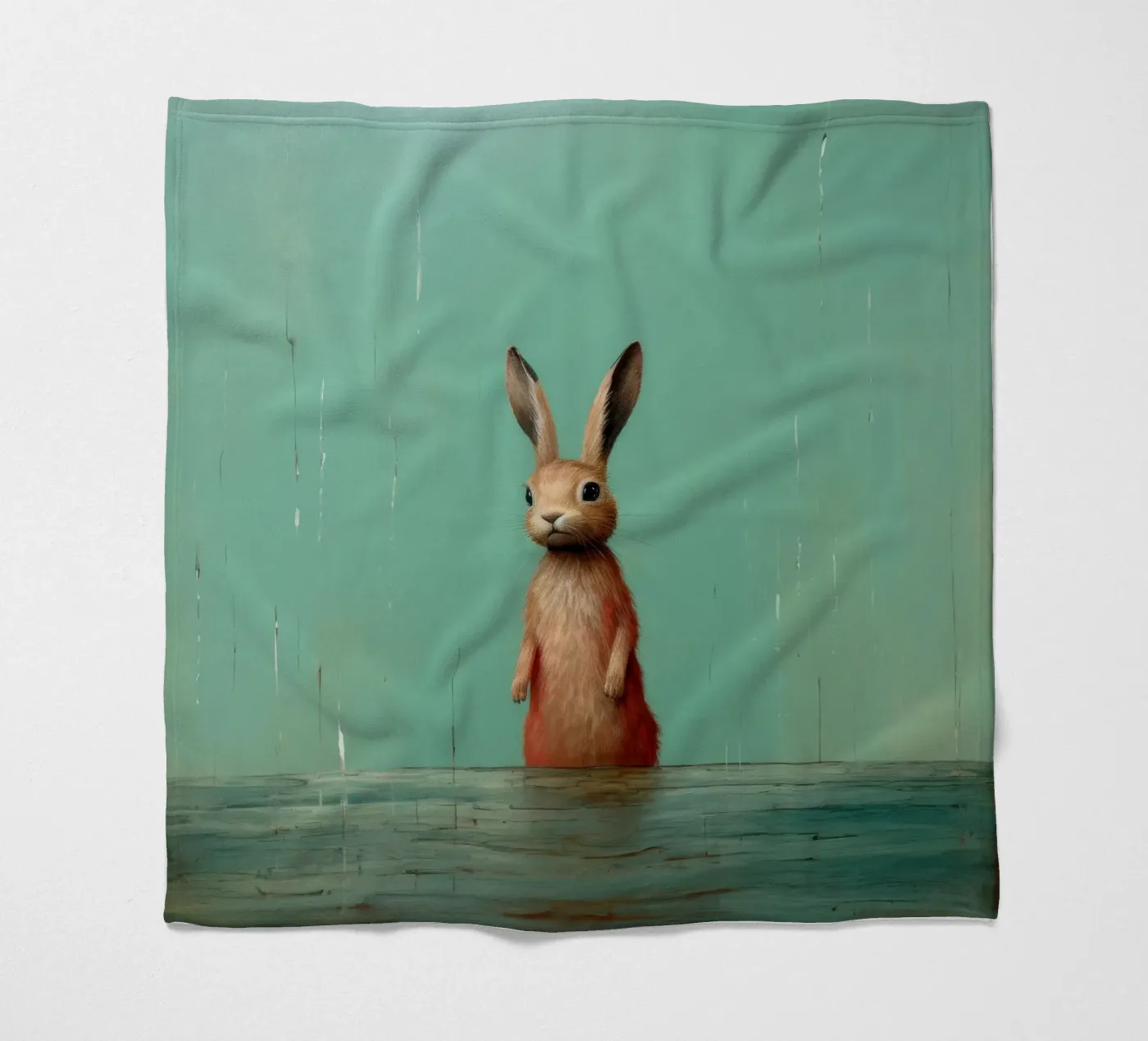 Minimum Hare plaid polaire de Minimal Animal Art