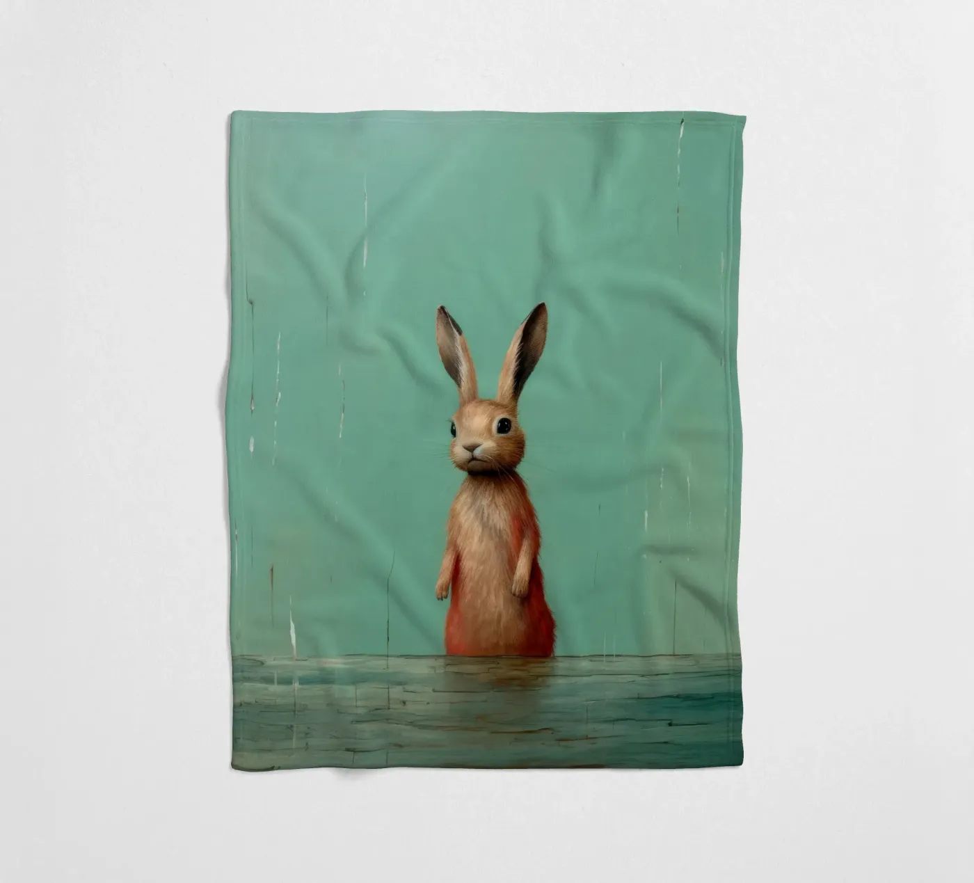 Minimum Hare plaid polaire de Minimal Animal Art