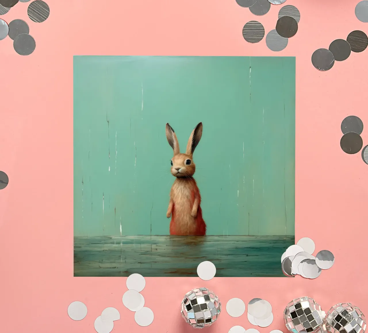 Minimum Hare Sticker von Minimal Animal Art