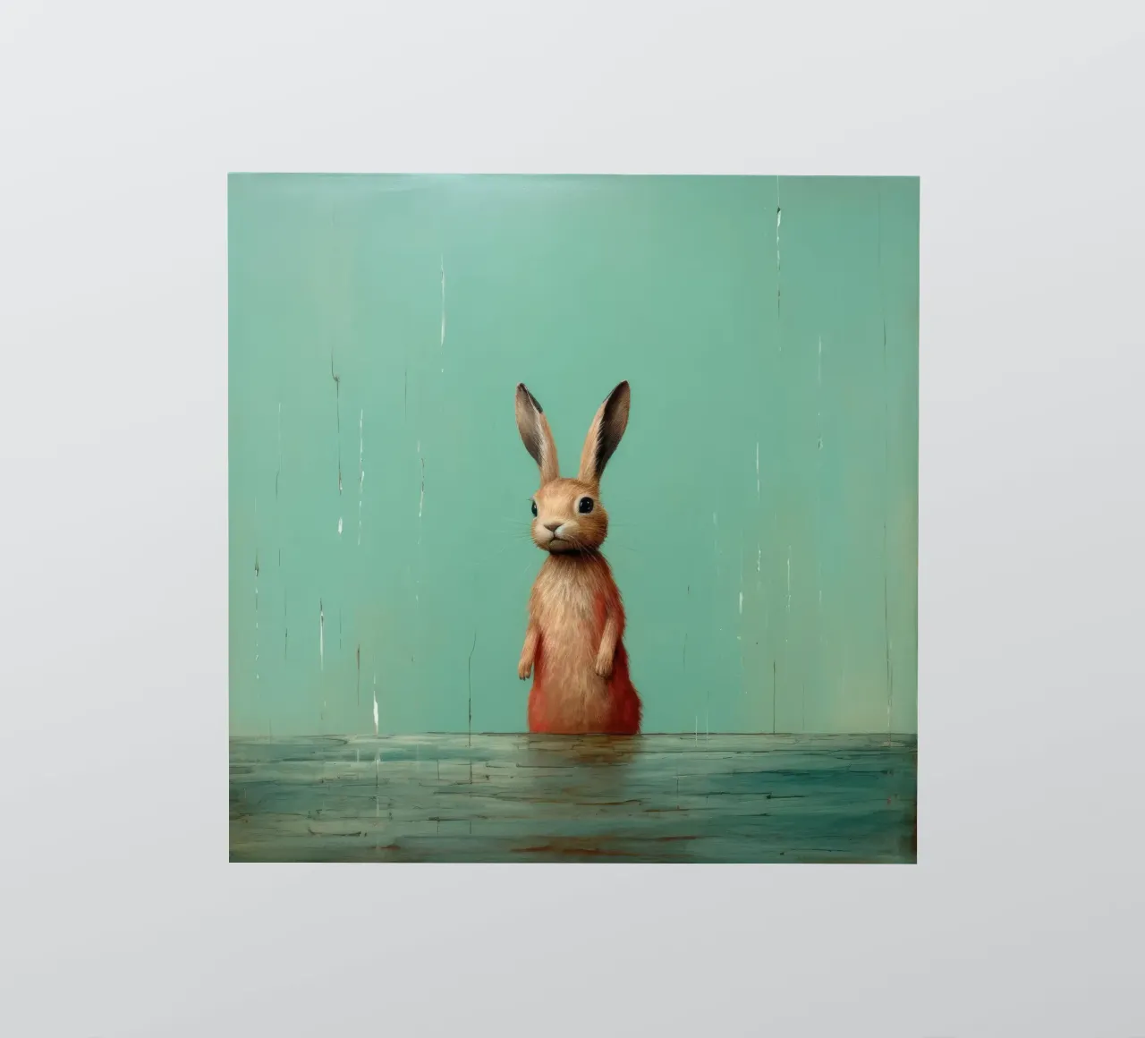 Minimum Hare Sticker von Minimal Animal Art