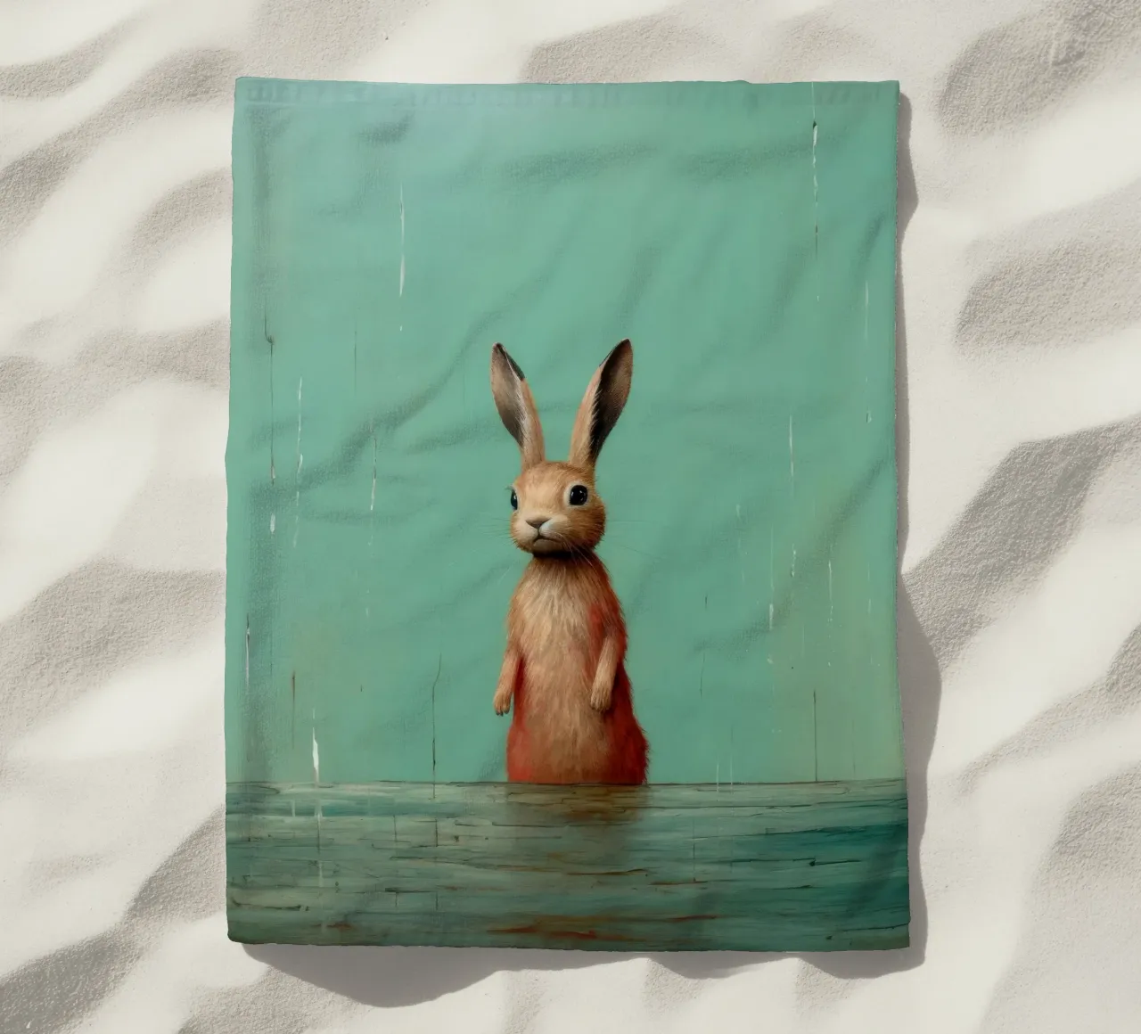 Lepre minima 4 telo mare da Minimal Animal Art