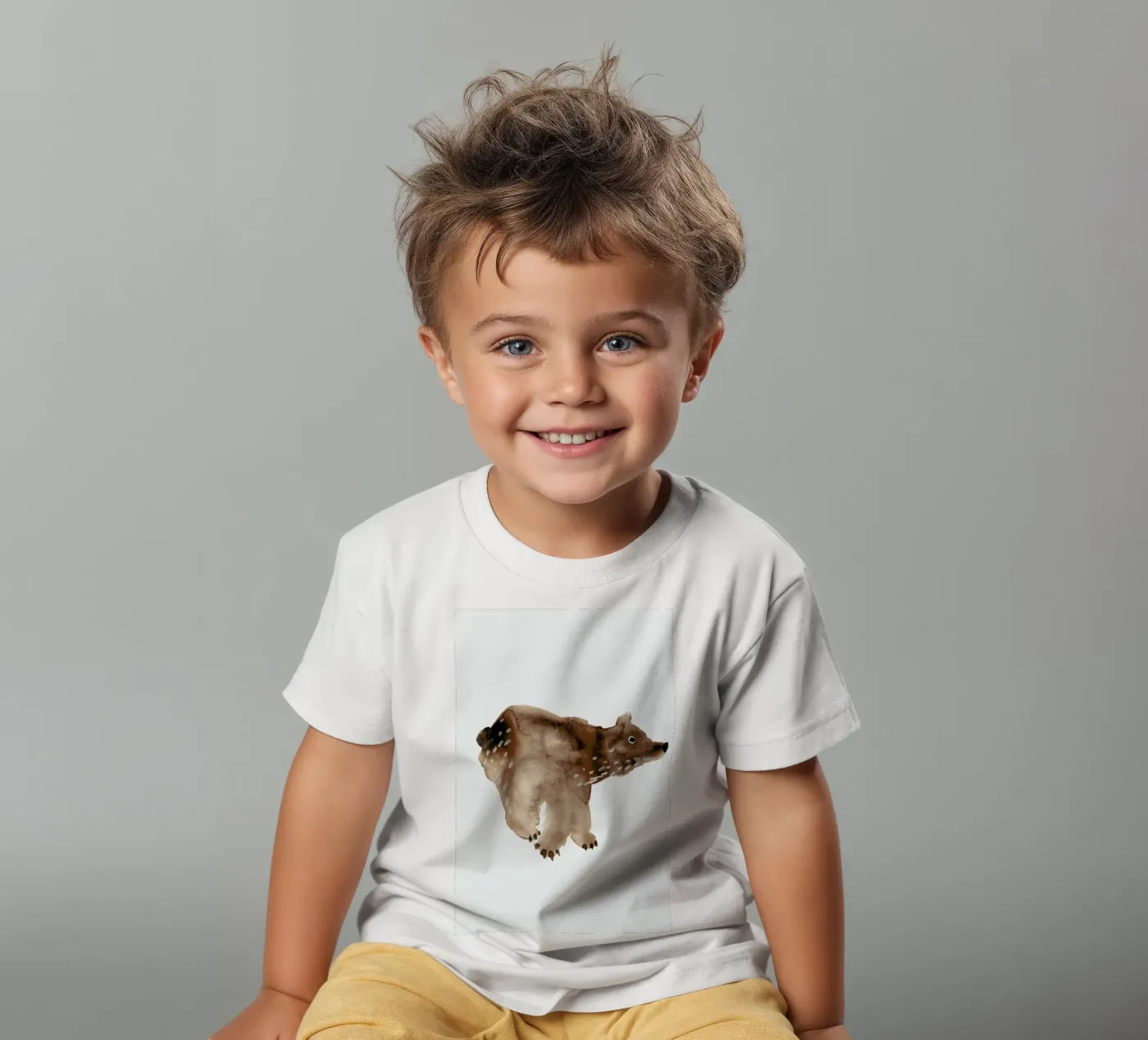 Bear kids t-shirt by Farina Kuklinski