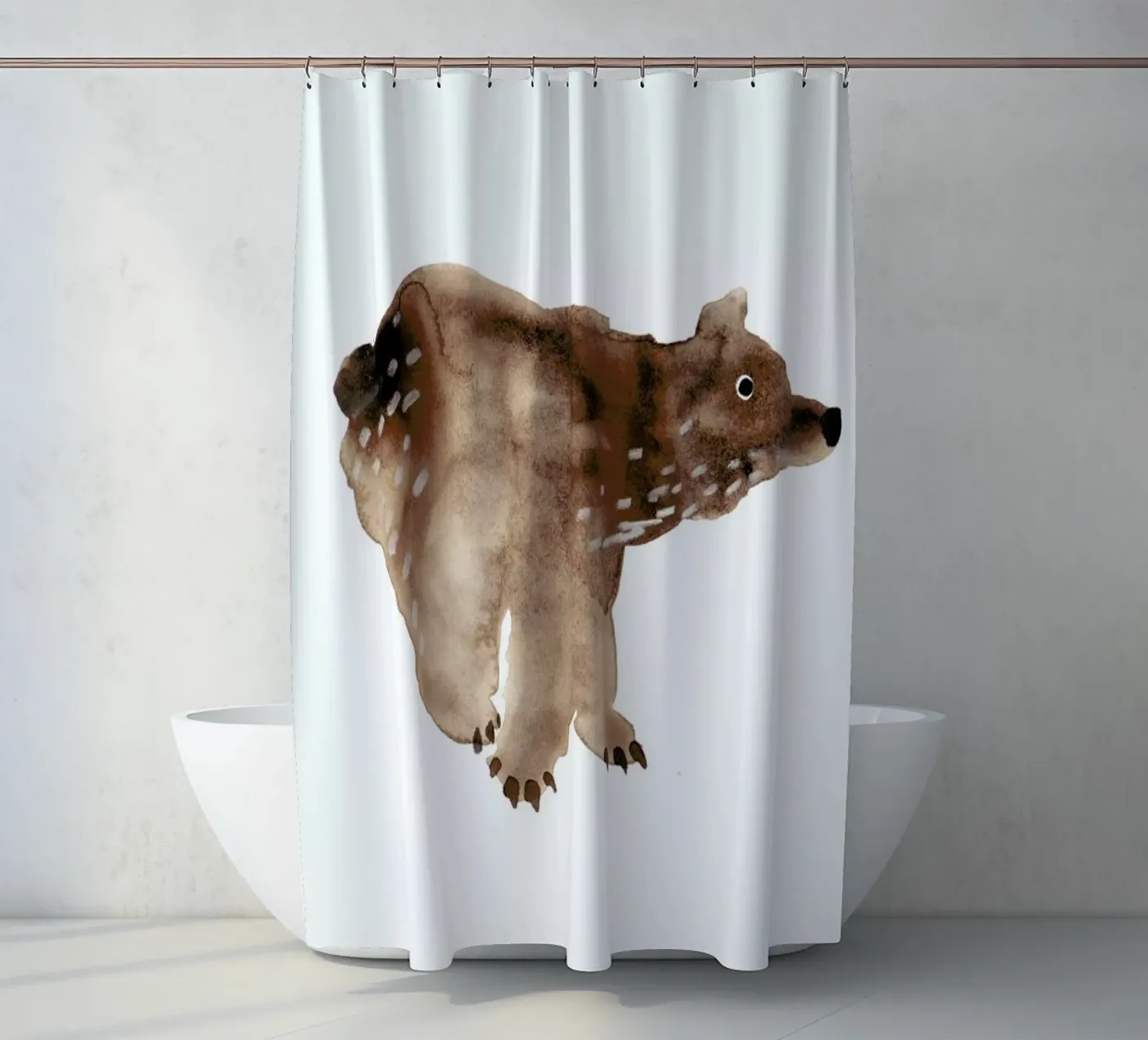Bear douchegordijn van Farina Kuklinski