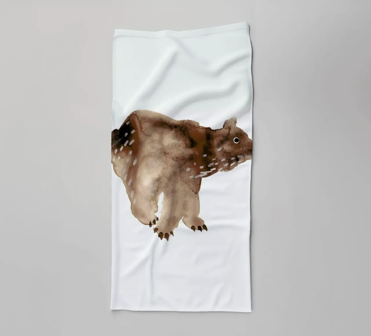Bear towel by Farina Kuklinski