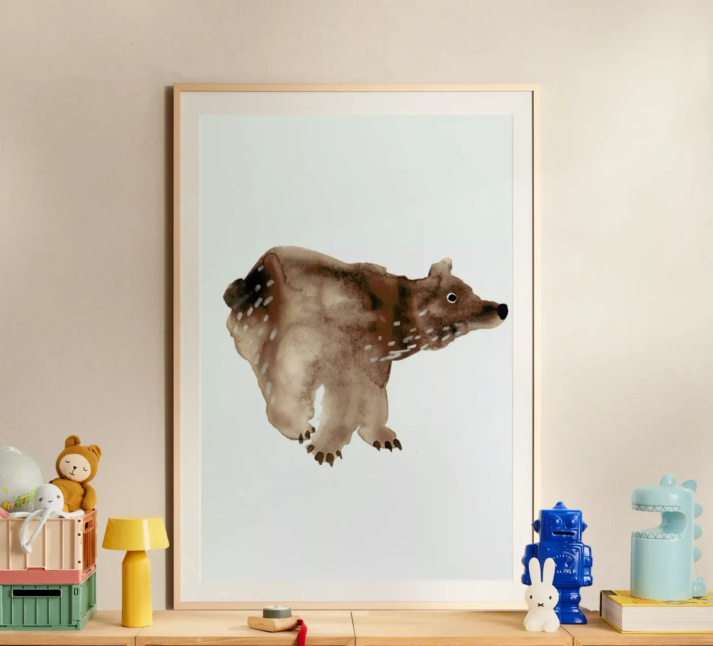 Bear poster by Farina Kuklinski