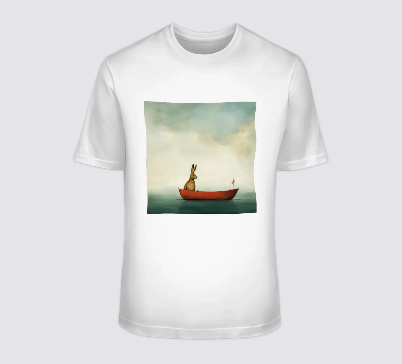 Minimo Hare t-shirt da Minimal Animal Art