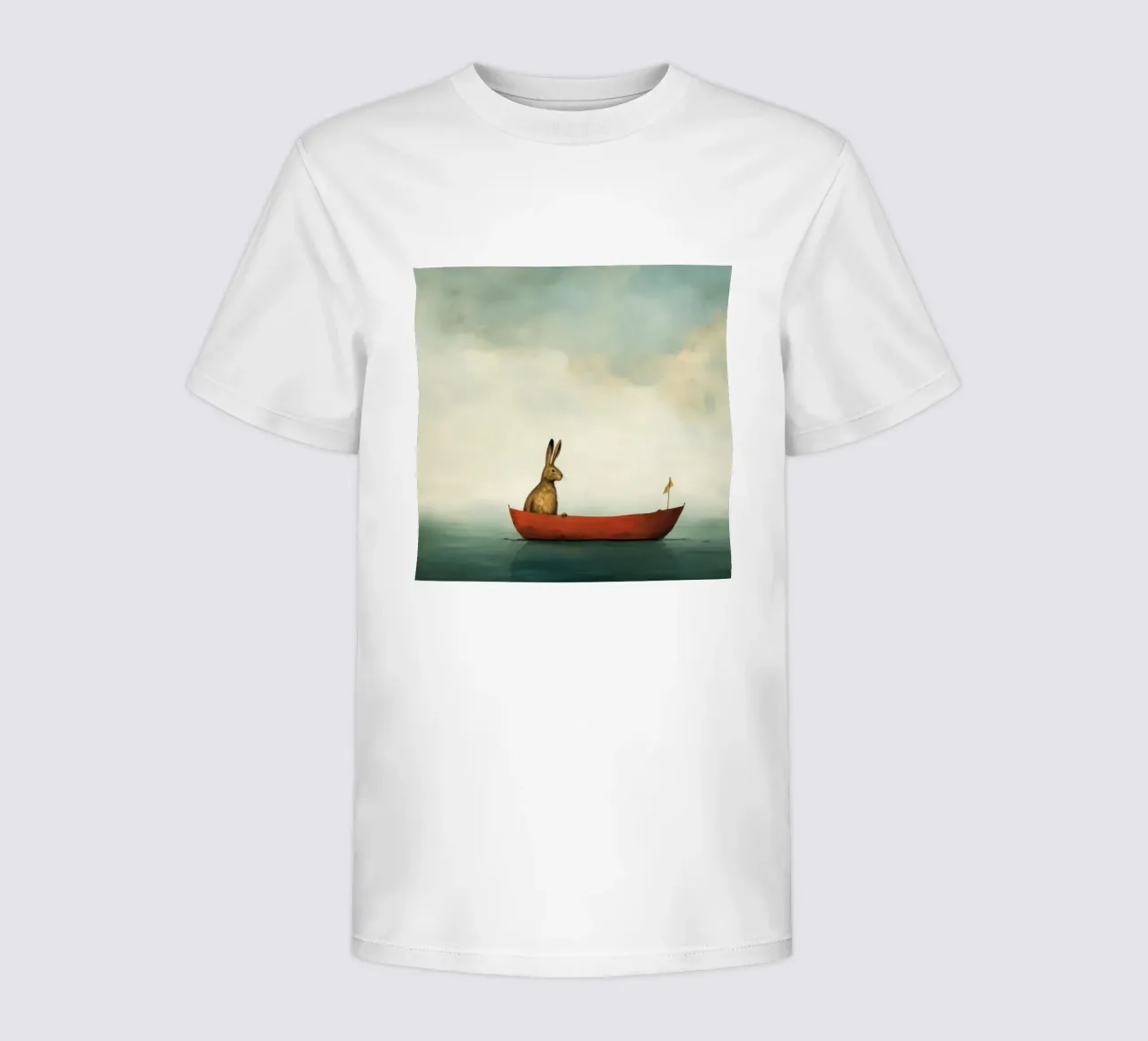 Minimum Hare Kinder T-Shirt von Minimal Animal Art