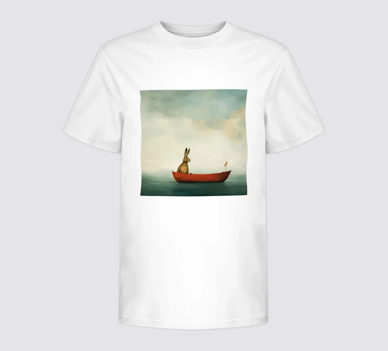 Minimum Hare Kinder T-Shirt von Minimal Animal Art
