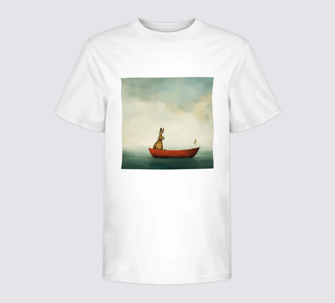 Minimum Hare Kinder T-Shirt von Minimal Animal Art