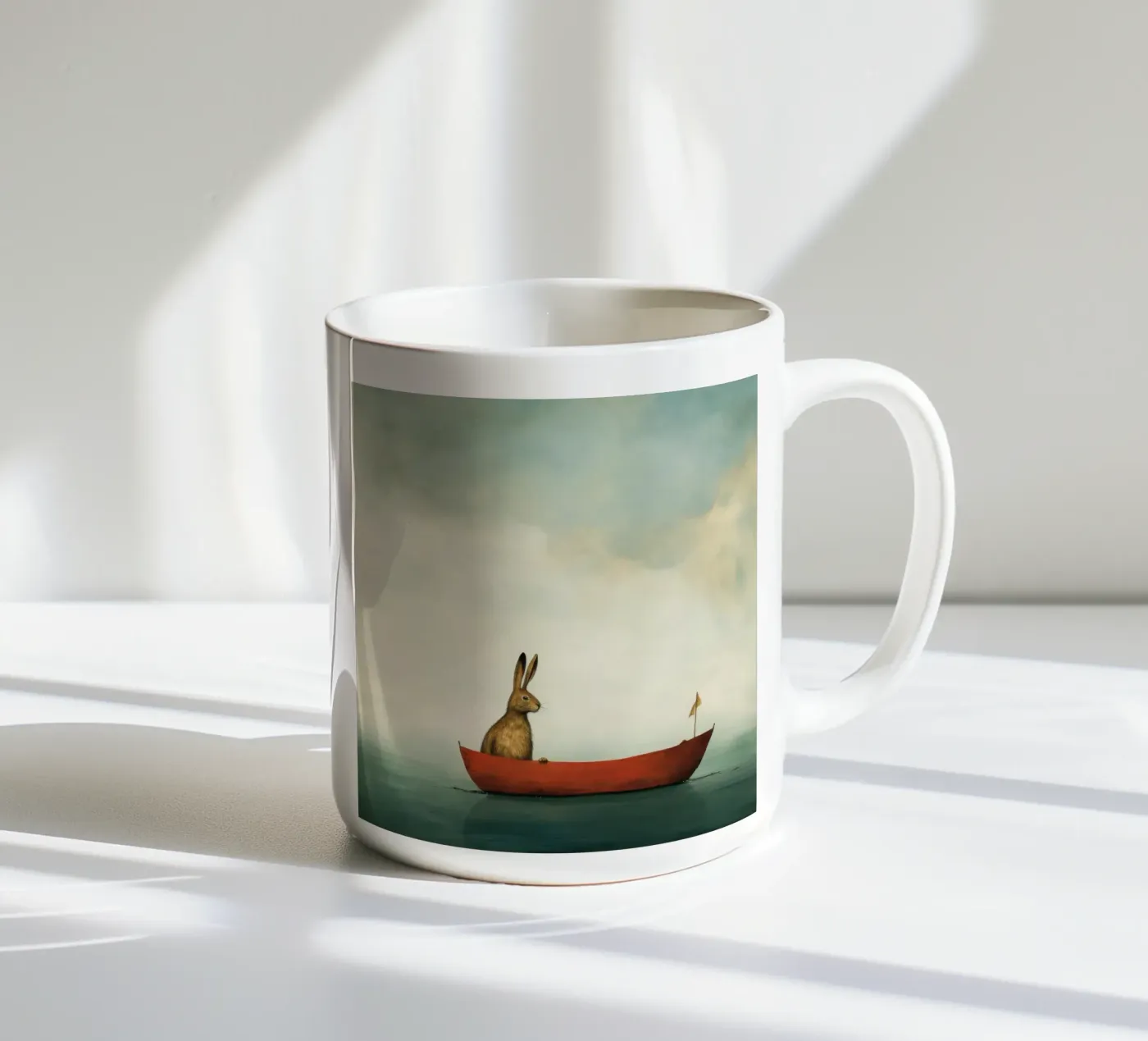 Minimum Hare mug en céramique de Minimal Animal Art