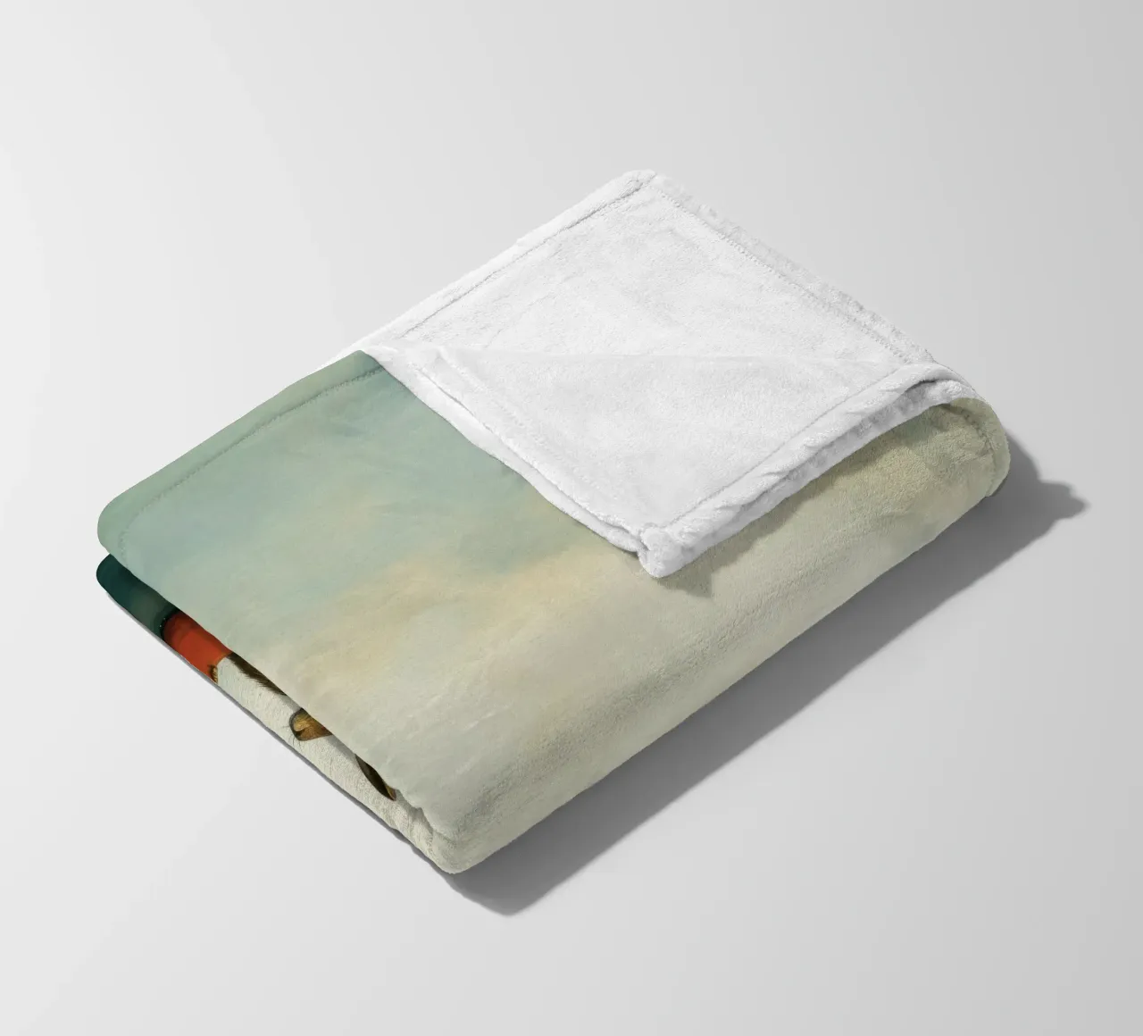 Minimum Hare Fleecedecke von Minimal Animal Art