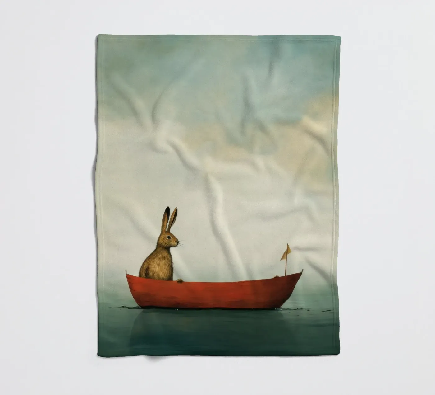 Minimum Hare plaid polaire de Minimal Animal Art