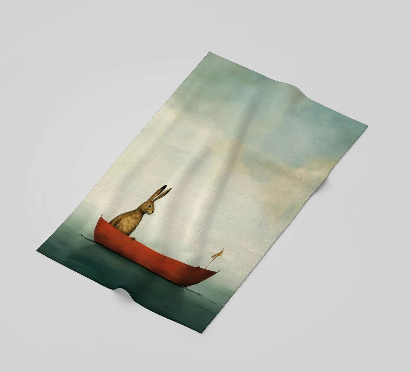 Minimum Hare serviette de plage de Minimal Animal Art