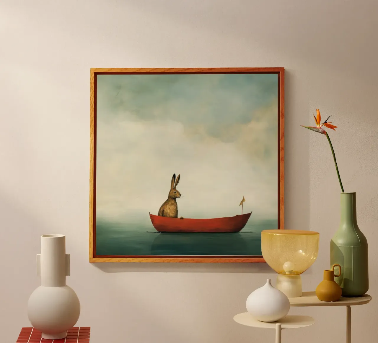 Minimum Hare plexiglas de Minimal Animal Art