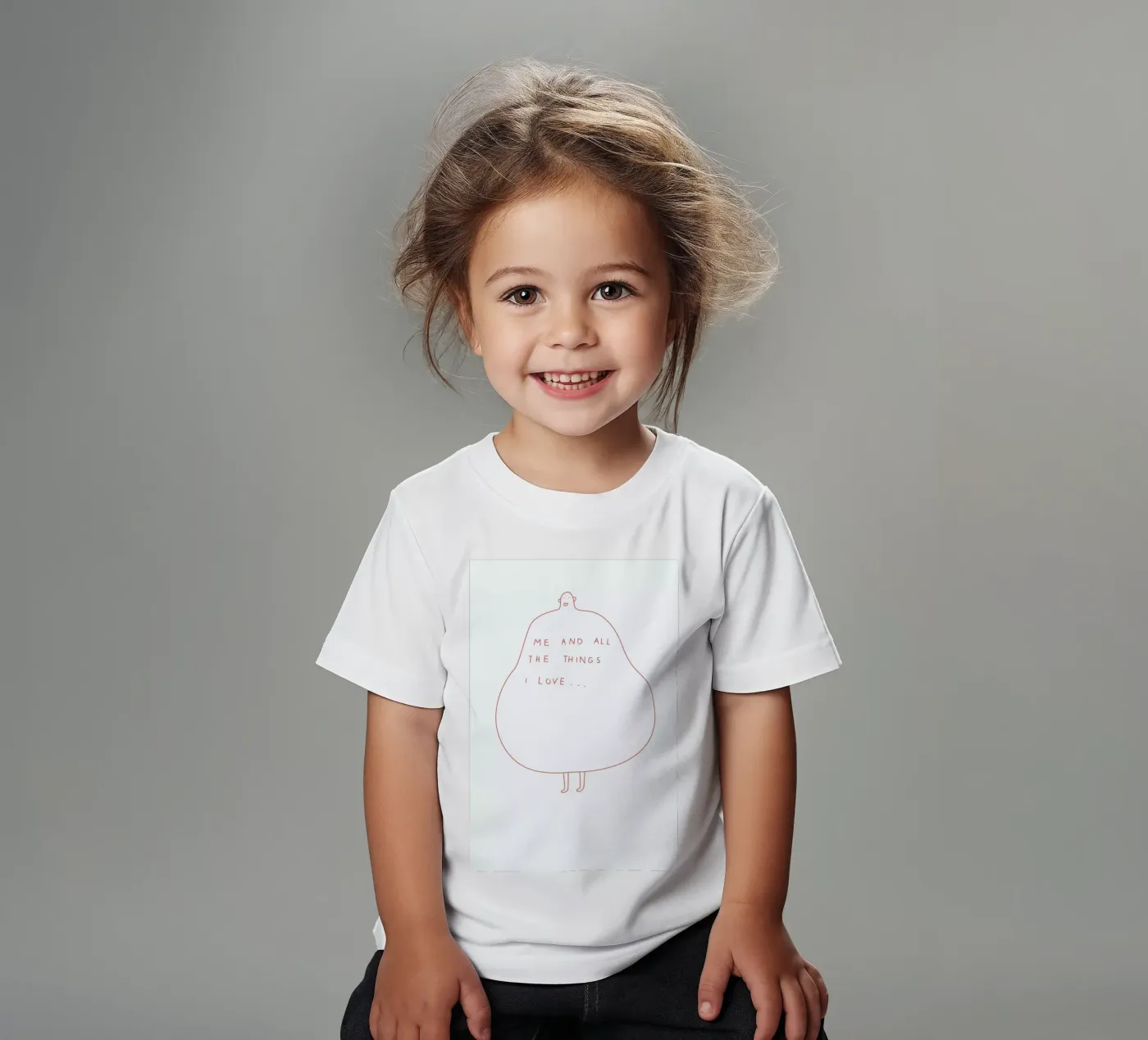 Me kinder t-shirt van Monika Aichele