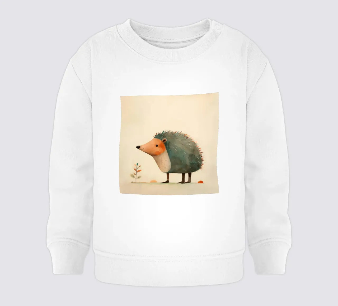 Riccio minimo 4 felpa neonato da Minimal Animal Art