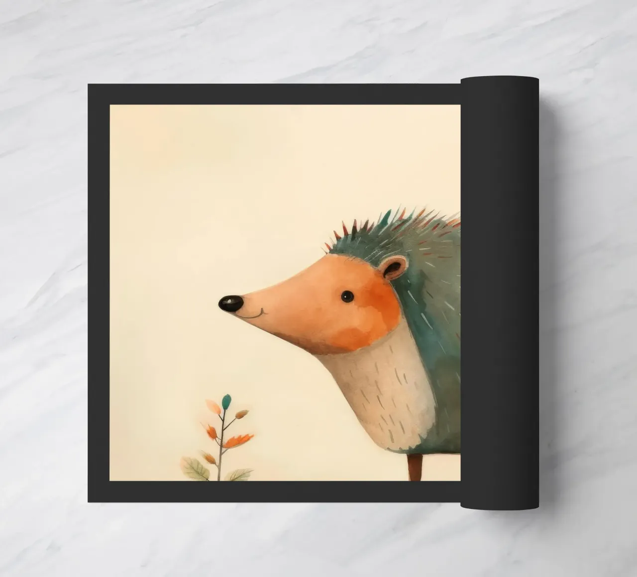 Riccio minimo 4 zerbino da Minimal Animal Art
