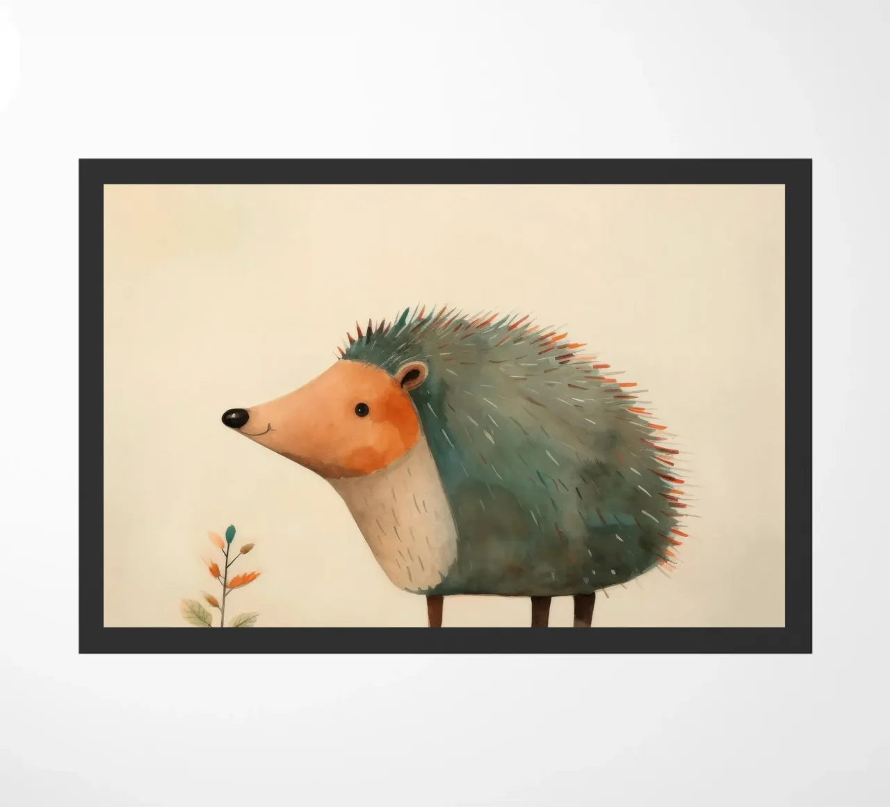 Riccio minimo 4 zerbino da Minimal Animal Art