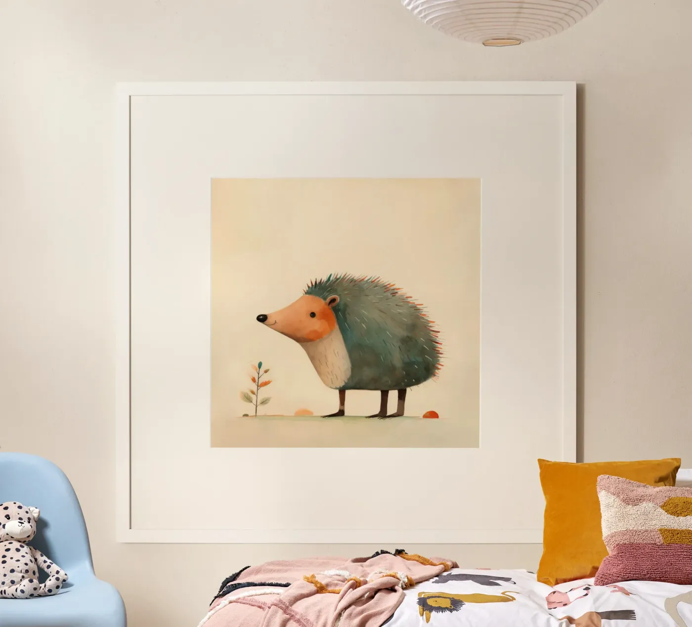 Riccio minimale poster da Minimal Animal Art