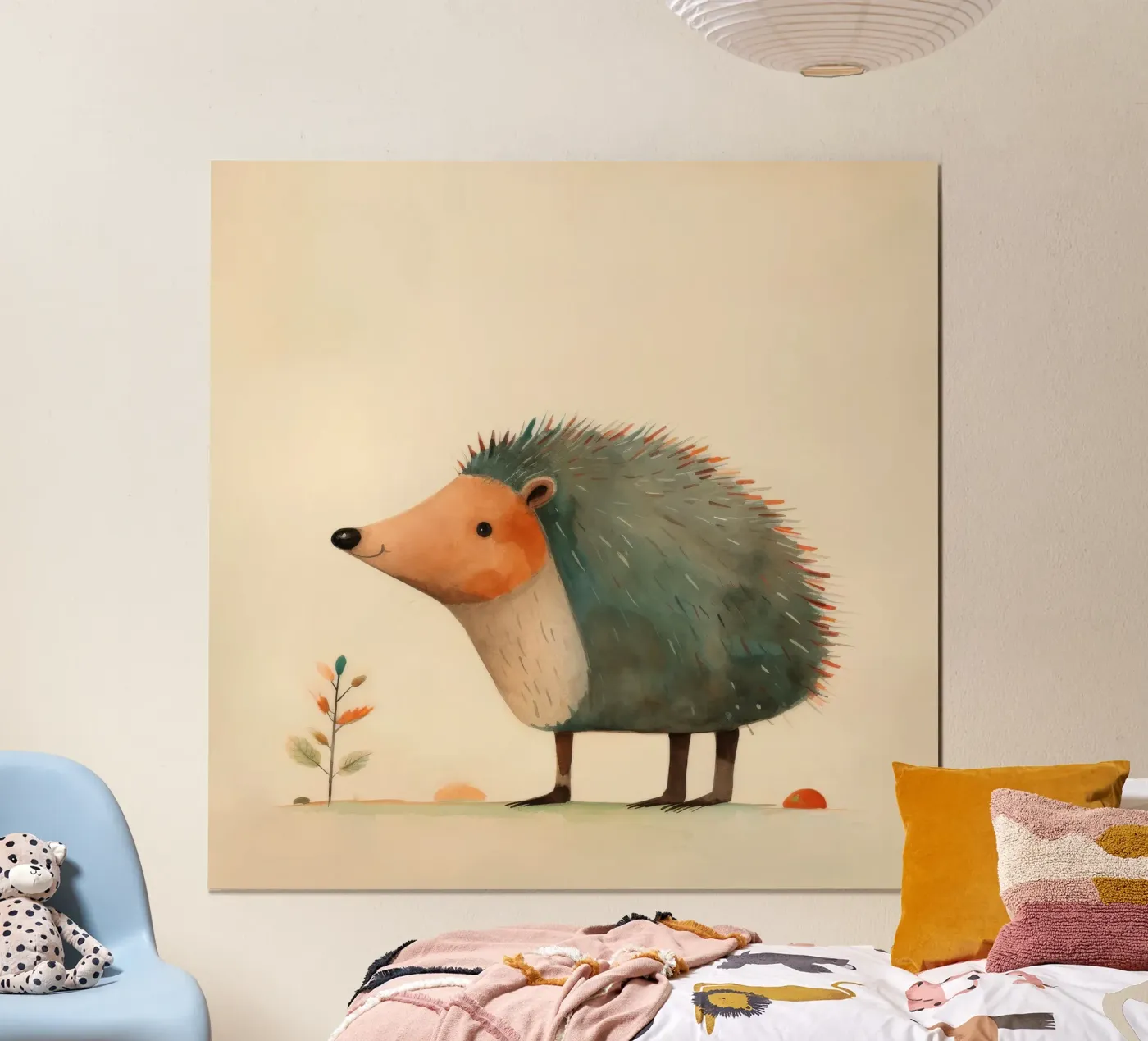 Riccio minimale poster da Minimal Animal Art