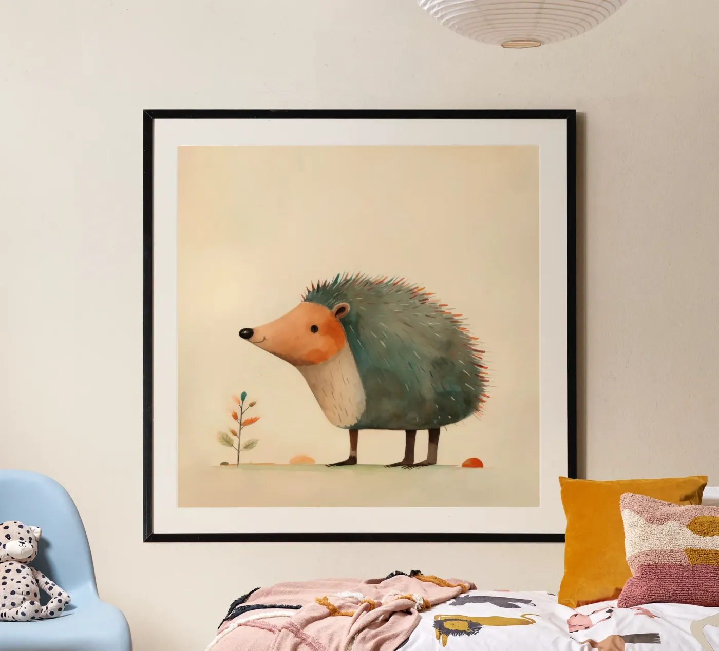 Riccio minimale poster da Minimal Animal Art