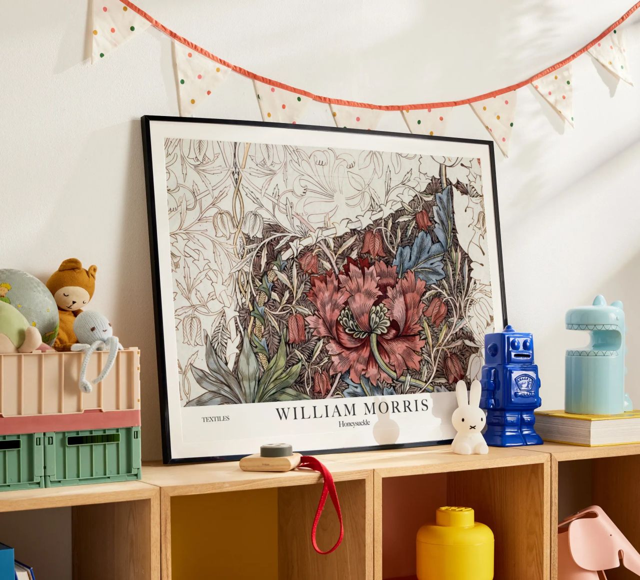 William Morris, Honeysuckle poster by Peaches Art Prints