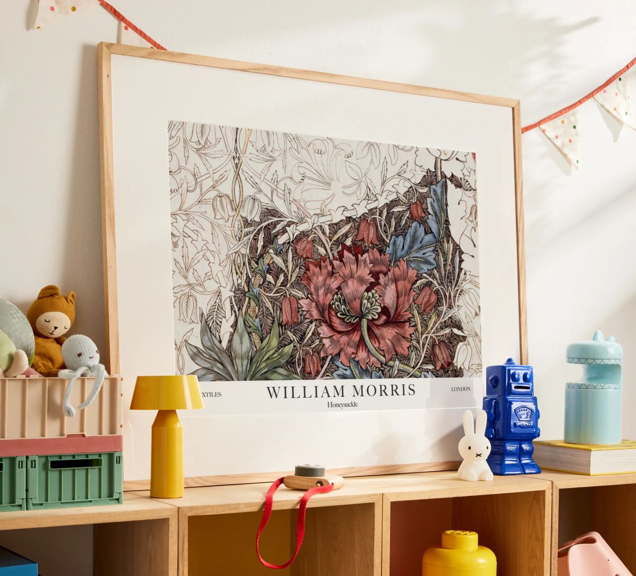 William Morris, Honeysuckle poster by Peaches Art Prints