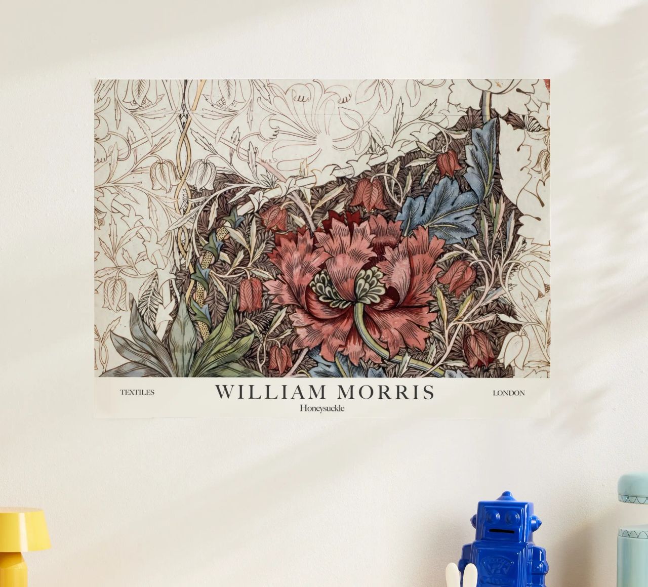 William Morris, Honeysuckle poster by Peaches Art Prints